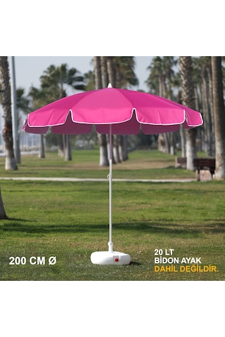 Pembe Plaj Şemsiyesi 200 Cm Ø