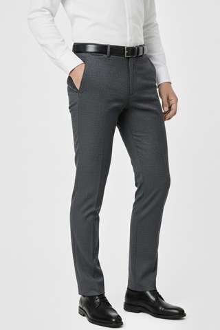 Erkek Regular Fit Kumaş Pantolon Likra Kumaş Bgl-st05034 Lacivert