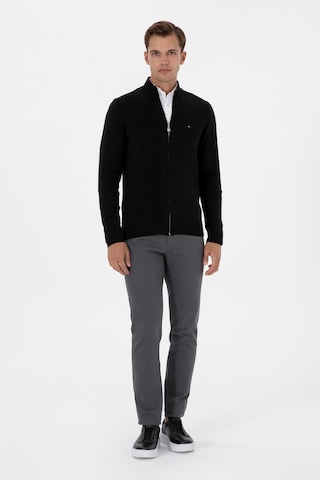 U.S. Polo Assn. Erkek Gri Slim Fit Kanvas / Chino Pantolon 50310340-VR024