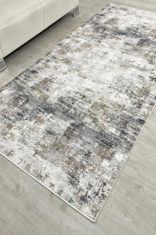 Lüle Halı Petek Dokulu Düz Renk Kaymaz Taban Yolluk Halı Lhsmptkgri2