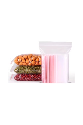 Kilitli Torba Kına Çerez Poşeti 11x14cm 100 Adet 1 Paket