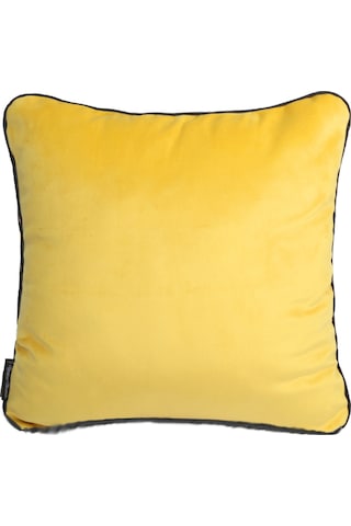 Biyeli Kırlent Yastık Kılıfı Sarı Rengi 45x45