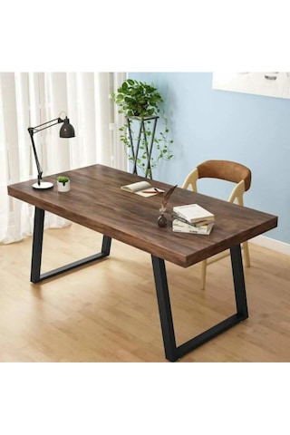 Halevia Metal Ahşap Çapraz Çalışma Masası.