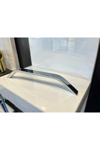 Şahin Metal Kulp 192mm Krom Dolap Kapak Modern Tv Ünite Çekmece Mobilya Komidin Vestiyer Krom