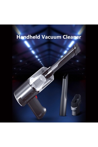 Jeemson Ev Ve Araba İçin K-7 Kablosuz Süpürge - Usb Şarjlı, Yüksek Emme Gücü, 30 Dakika Kullanim Süresi, Siyah