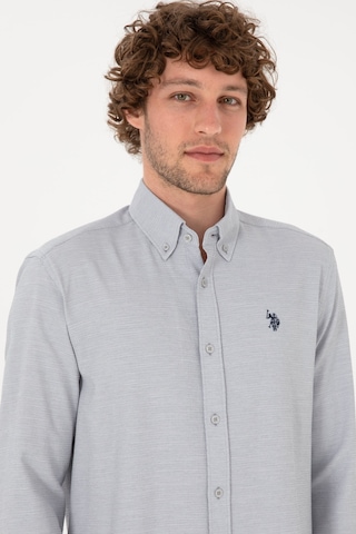 U.s. Polo Assn. Erkek Gri Gömlek Desenli 50316639-vr024 Gri