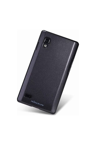 Nillkin Optimus L9 İle Uyumlu Parlak Sert Kauçuk Kılıf Siyah