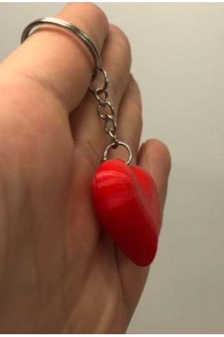 Sevimli Kırmızı Kalp Anahtarlık Kırmızı
