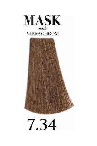 Davines Mask Vibrachrom 7,34 Orta Altın Bakır Kumral Saç Boyası 100 Ml