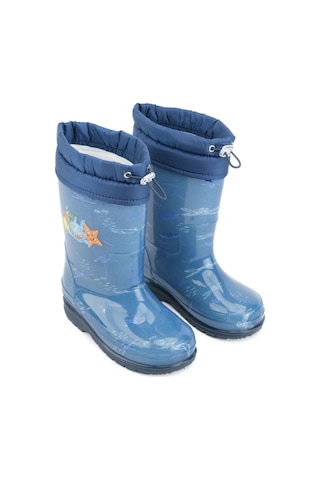 Gezer 00674 Erkek Çocuk Termal Astarlı Su Yağmur Geçirmez Çizme Lacivert