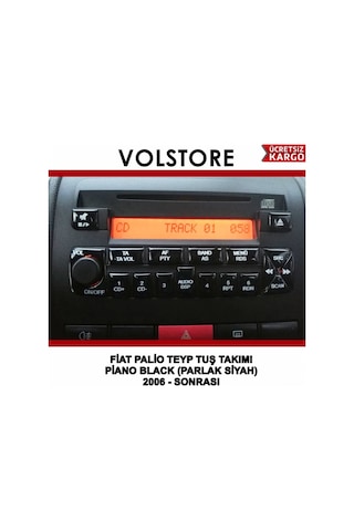 Fiat Palio Teyp Tuş Takımı Parlak Siyah Pianoblack 2006 Sonrası