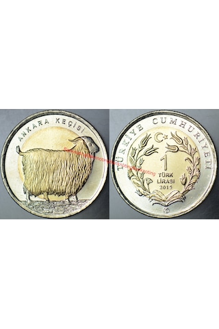 Ankara Keçisi 1 Lira 2015 Hatıra. Çil Kondisyon.