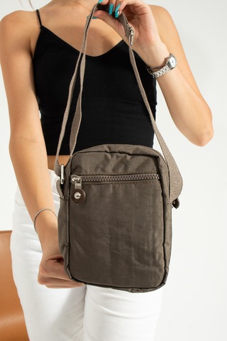 Nemo Bags Vizon Unisex Telefonluk, Cüzdan, Kartlık, Çapraz Askılı Omuz Çantası, 18x13cm Vizon