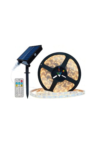 Forlife 20watt Güneş Panelli Solar 10 Metre Hortum Şerit Led Günışığı