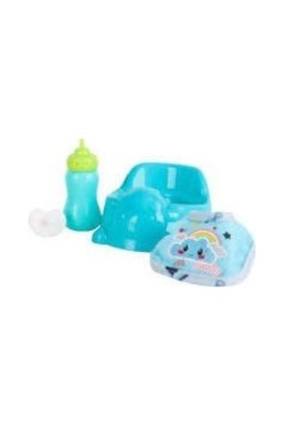 Babydoll My Love Tuvalet Eğitimi Seti - 35 Cm Altını Islatan Et Bebek Mavi Kıyafetli 001