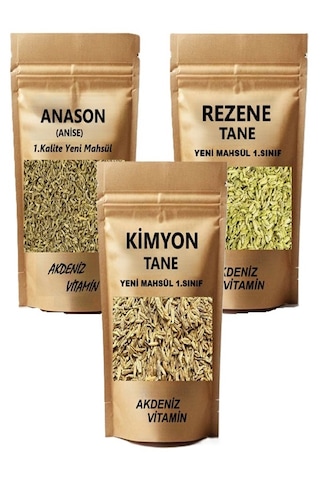Akdeniz Vitamin Rezene Anason ve Tane Kimyon Çay Seti