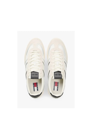 Tommy Hilfiger The Greenwich Edge Karışık Dokulu Erkek Beyaz Sneaker Em0em016720k9 Beyaz