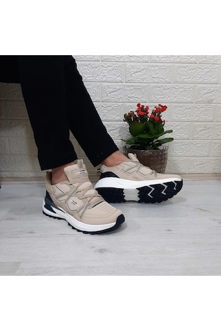 M.p. 1642 Bej Renk Memoryfoam Kaydırmaz Rahat Spor Ayakkabı Bej