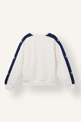 Defacto Bisiklet Yaka Şeritli Baskılı Sweatshirt Kız Çocuk I7535a826wner105 Ekru-er105
