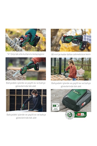 Bosch KEO 18 LI Çift Akülü 2AH + 2.5AH Bahçe Testeresi - 0600861A00