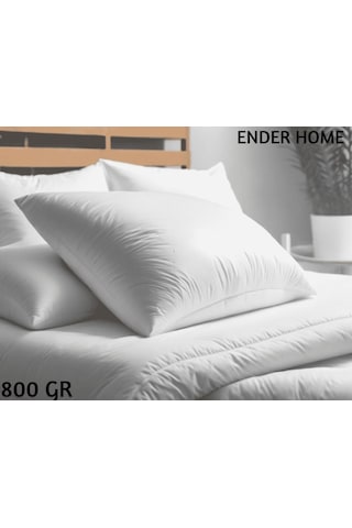Ender Home Mikrofiber 800 G Dolgulu Hijyenik Polyester Elyaf Yastık 50 x 70