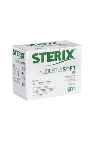 Sterix Steril Pudrasız Cerrahi Eldiven 50 Çift 8