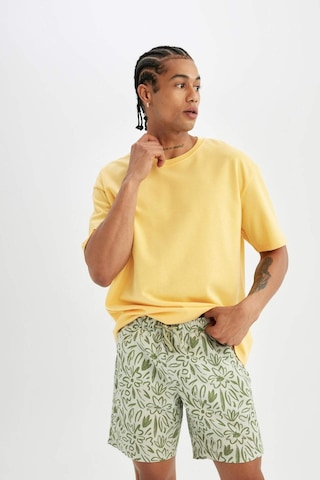 DeFacto Regular Fit Desenli File Astarlı Kısa Boy Deniz Şortu B7547AX24HSGN854