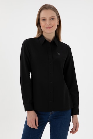U.s. Polo Assn. Kadın Siyah Gömlek Basic 50307726-vr046 Siyah