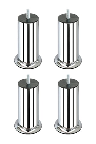 Mobilya Bazakoltukyatak Ayağı Vidalı 3/8 Kalındiş Ayak 15 Cm 4 Ad