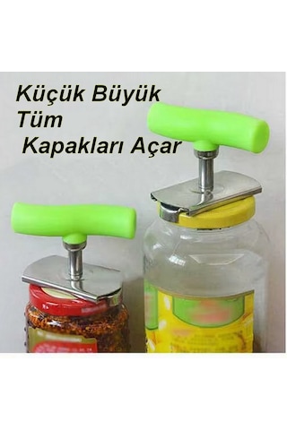 Tüm Kapaklara Uyumlu Kavanoz Kapağı Açacağı Ölçülü Uyarlanabilir Pratik Konserve Şişe Kapak Açıcı Karışık Renk