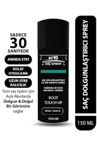 Xi10 Siyah Saç Dolgunlaştırıcı Sprey Ve Dip Kapatıcı Topik Sprey Xi10 Siyah Saç Dolgunlaştırıcı Sprey Ve Dip Kapatıcı Topik Sprey
