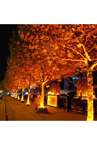 Forlife 30watt Fonksiyonel Solar Çim / Bahçe Aydınlatma Armatürü Amber Işık