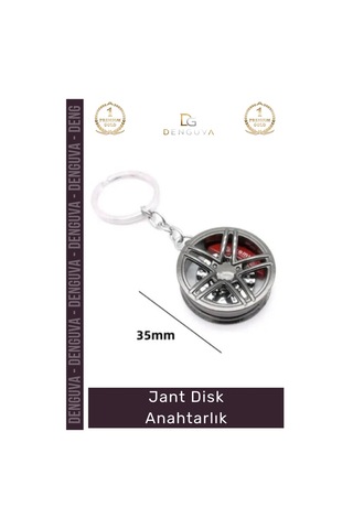 Anahtarlık Otomobil Tutkunları Metal Aksesuar Şık Tasarım Premium Estetik Jant Disk Anahtarlık