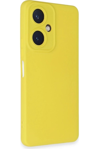 Cosmotex Newface Vivo Y27 Kılıf Nano İçi Kadife Silikon - Sarı