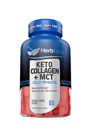 Keto Collagen + Mct Gummies 90 Gummies Ketosis + Hair Skin Nail