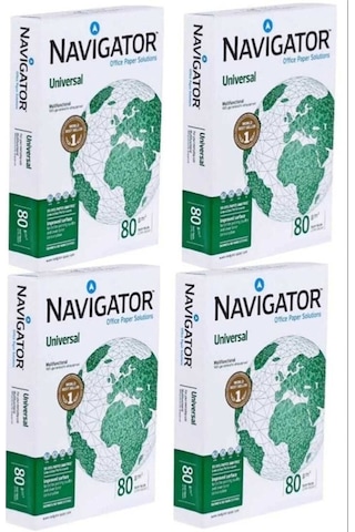 Navigator A4 Fotokopi Kağıdı 4 Paket 2000 Adet 80 Gr.