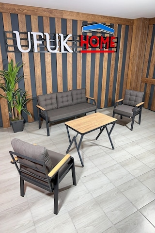 Kavacık 3+1+1+masa Bahçe Mobilyası, Balkon Çay Seti, Bahçe Koltuk Takımı Kahve