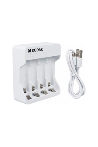 Kodak Kd-29490 4'lü Aa/aaa Ni-mh Otomatik Hızlı Pil Şarj Cihazı Type-c