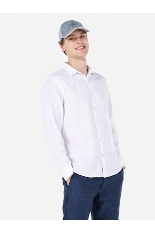 Colin's Colins Normal Kesim Shirt Yaka Beyaz Erkek Uzun Kol Gömlek Cl1068759 Cl1068759 Q1.v1 Wht Beyaz