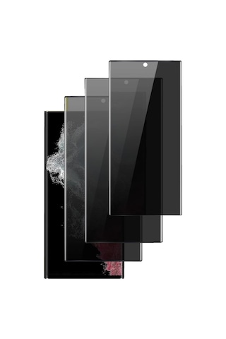 Galaxy S9 Plus Privacy Hayalet Ekran Koruyucu 3 Adet - 9h Seramik Cam, Yan Görünme Engelleyici, Tam Kaplama