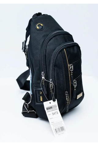 Ogdo - Tek Omuz Askılı Polyester Sırt - Göğüs Çantası - Body Bag - 3473 Gri