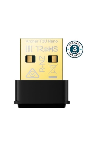 T3u Ac1300 Mbps Çift Bant Usb 2.0 Wi-fi 5 Usb Adaptör