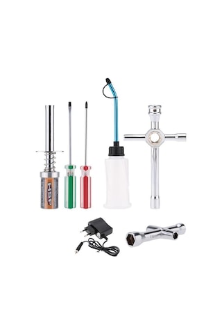 Hsp Rc Nitro Yakıtlı Arabalar İçin Starter Set Rc Nitro Yakıtlı Araba Çalıştırma Ve Başlangıç Seti Şarjlı Buji Isıtıcı / Yakıt Doldurma Bidonu / Alya