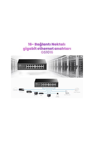 Cudy GS1016 10/100/1000 Mbps 16 Port Gigabit Switch
