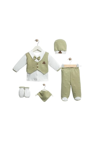 Mou&kou 5 Li Organik Lüx Smokin Hastane Çıkışı Zıbın Seti Kaliteli Lüks Set Kutulu Olarak Gönderilecketir. Yeşil Mou&kou 5 Li Organik Lüx Smokin Hastane Çıkışı Zıbın Seti Kaliteli Lüks Set Kutulu Olarak Gönderilecketir. Yeşil