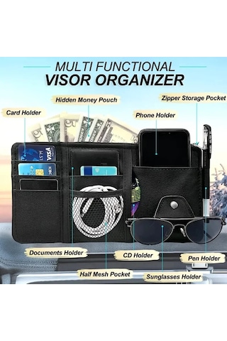 Araba Visor Organizatör Araba Visor Güneş Gözlüğü Tutucu Visor Aksesuarları Kamyonlar Için 1pc Pınk