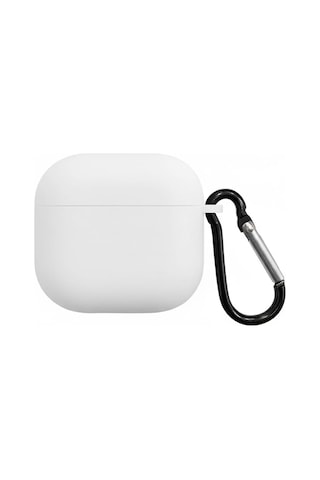 Caseonn Apple Airpods Uyumlu 5 Kılıf Askı Aparatlı Lansman Beyaz