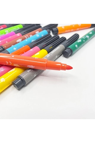 Penmark Süper Yıkanabilir 24'lü Jumbo Keçeli Kalem Seti