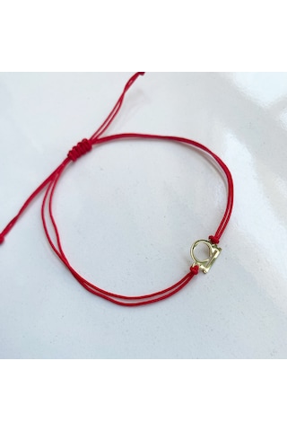 Simurg Jewellery Gümüş Terazi Burcu El Yapımı Kırmızı İpli Bileklik