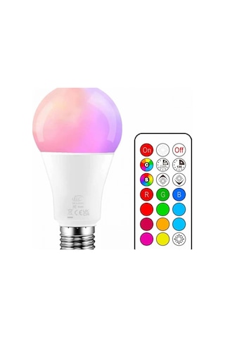 Ambiyans Aydınlatma Rgb Led Lamba Kumandalı Renk Değiştirebilen Renkli 93963485